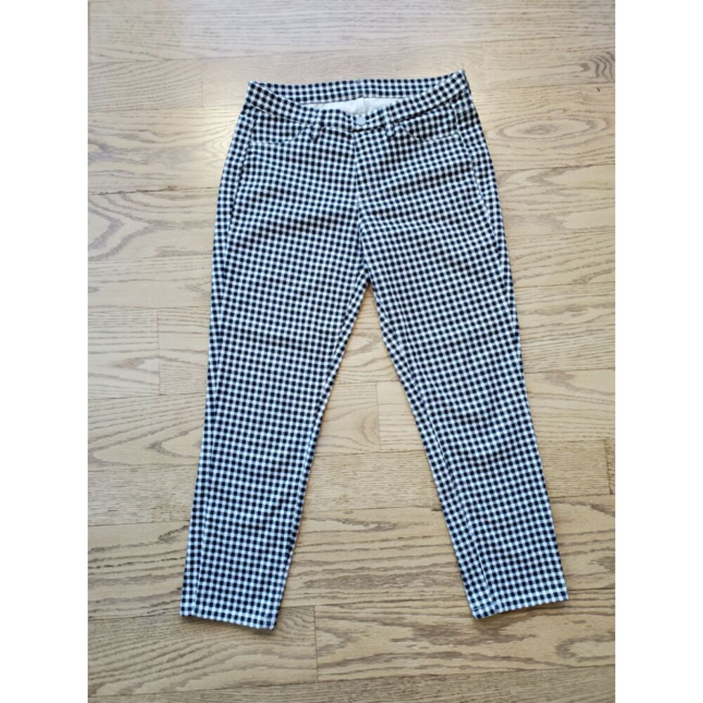 Uniqlo US Womens Size S (Japanese Size M) Leggings Capri Gingham Check Plaid EUC